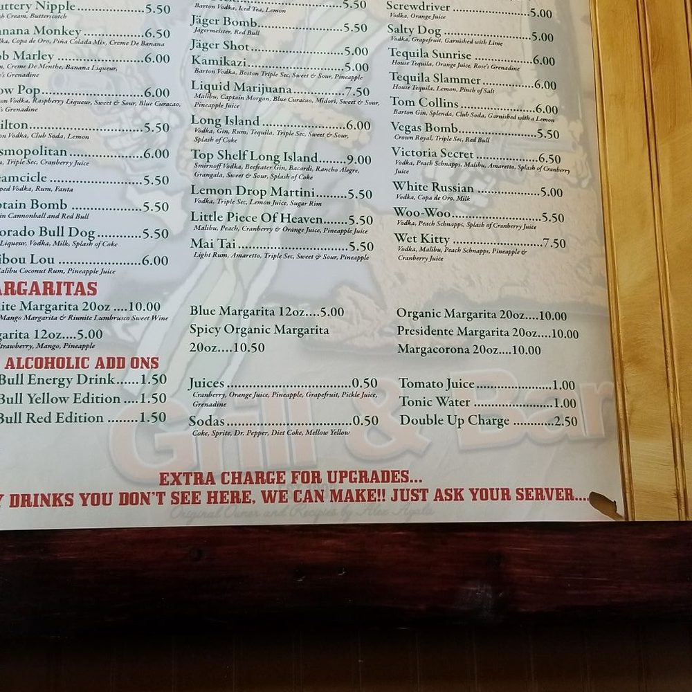 Ayala's Grill - Drink List - Mexican Near Me - Spring City, Tennessee Ayala's Grill - Drink List - Mexican Near Me - Spring City, Tennessee