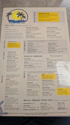 Menu photo 2 Benedict's Pinellas Park, FL Menu photo 2 Benedict's Pinellas Park, FL