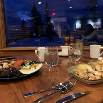 The Juniper Bistro - Steak & eggs and salmon benny... waiting for the sun to rise ! - Canadian (New) Near Me - Banff, Alberta The Juniper Bistro - Steak & eggs and salmon benny... waiting for the sun to rise ! - Canadian (New) Near Me - Banff, Alberta