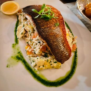 Catch - Herb Roasted Branzino ($40) - fresh with citrus flavored rice - Sushi Bars Near Me - West Hollywood, California