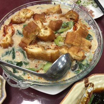 Shanghai Delight - Salty soy milk and Chinese donut soup. Really good! - Shanghainese Near Me - Milpitas, California