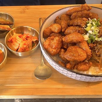 The Korean Chef - Honey Garlic Chicken Japchae platter! - Korean Near Me - Kendall, Florida The Korean Chef - Honey Garlic Chicken Japchae platter! - Korean Near Me - Kendall, Florida