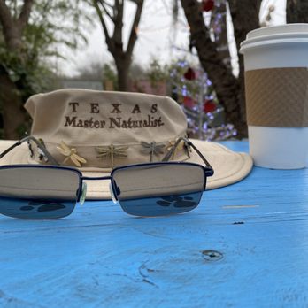 Tuxedo Cat's Coffee - Relaxing after hiking over. - Coffee & Tea Near Me - San Antonio, Texas