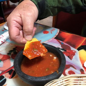 Don Felipe Mexican Restaurant - John enjoying nachos before our dinner - Mexican Near Me - Clio, Michigan