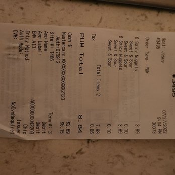 Wendy's - the receipt for the restaurant - Burgers Near Me - San Leandro, California Wendy's - the receipt for the restaurant - Burgers Near Me - San Leandro, California