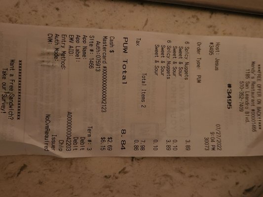 Menu photo 1 Wendy's San Leandro, CA Menu photo 1 Wendy's San Leandro, CA