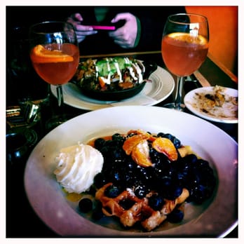 Bread and Ink Cafe - Seasonal Waffles & potato skillet with mimosas. - Breakfast & Brunch Near Me - Portland, Oregon Bread and Ink Cafe - Seasonal Waffles & potato skillet with mimosas. - Breakfast & Brunch Near Me - Portland, Oregon