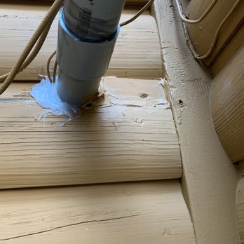David Lovins Electric - Holes in caulk. Not water tight. - Electricians Near Me - Alpharetta, Georgia