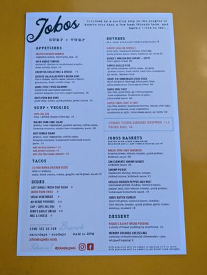Menu photo 5 Jobos Tupelo, MS Menu photo 5 Jobos Tupelo, MS