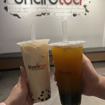 Sharetea - Fresh Milk Family Mango & Passion Fruit GreenTea - Bubble Tea Near Me - Las Vegas, Nevada