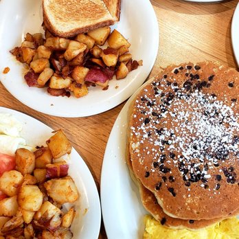 Eggs Up Grill - Texas farmhouse omelet The two deuces  Homestyle fries Toast - Breakfast & Brunch Near Me - Holly Springs, North Carolina