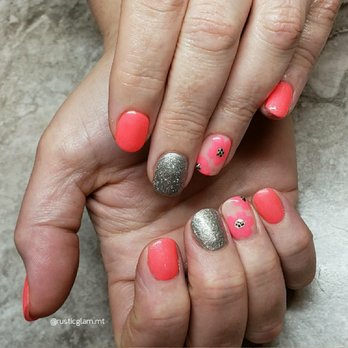Rustic Glam - Coral Blooms
YN Hard Gel Overlay - Nail Technicians Near Me - Great Falls, Montana