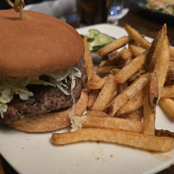Burtons Grill & Bar - Original burger wirh fries - New American Near Me - Charlotte, North Carolina