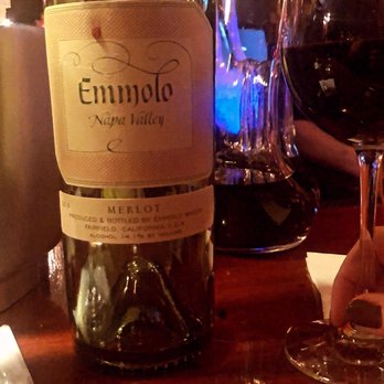 Five O'Clock Steakhouse - Emmolo Merlot by Caymus, Napa Valley - Steakhouses Near Me - Milwaukee, Wisconsin