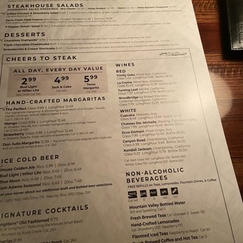 LongHorn Steakhouse - Menu part 1 - Steakhouses Near Me - Winter Garden, Florida LongHorn Steakhouse - Menu part 1 - Steakhouses Near Me - Winter Garden, Florida