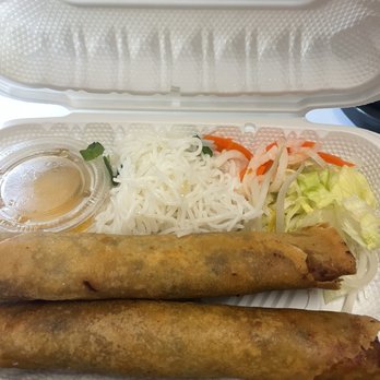 Pho Hong On Fraser - two spring rolls and a salad - Vietnamese Near Me - Vancouver, British Columbia Pho Hong On Fraser - two spring rolls and a salad - Vietnamese Near Me - Vancouver, British Columbia