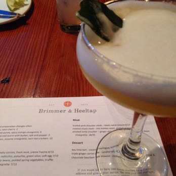 Brimmer & Heeltap - Bay leaf infused gin martini! - New American Near Me - Seattle, Washington Brimmer & Heeltap - Bay leaf infused gin martini! - New American Near Me - Seattle, Washington
