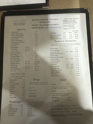 Menu photo 4 Blue Claw Restaurant & Crab Eatery Burlington, NJ Menu photo 4 Blue Claw Restaurant & Crab Eatery Burlington, NJ