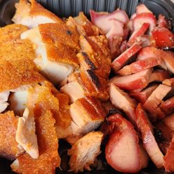 Megastar BBQ Restaurant - Half pound each roast pork and BBQ pork/char siu (8/10/24)