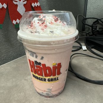 Habit Burger & Grill - Holiday seasonal shake. - Burgers Near Me - Folsom, California Habit Burger & Grill - Holiday seasonal shake. - Burgers Near Me - Folsom, California
