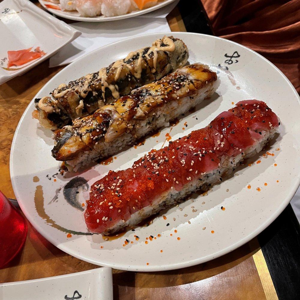 Sushi Ya - two plates of sushi on a table - Sushi Bars Near Me - Draper, Utah