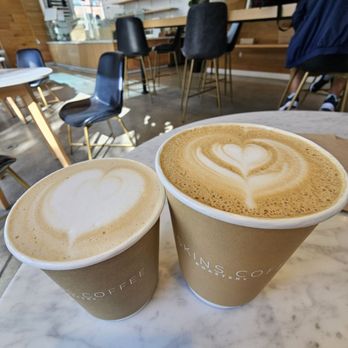 Huskins Coffee - Hometown Latte 8oz and 12oz. 2/15/2026 - Coffee & Tea Near Me - Santa Ana, California