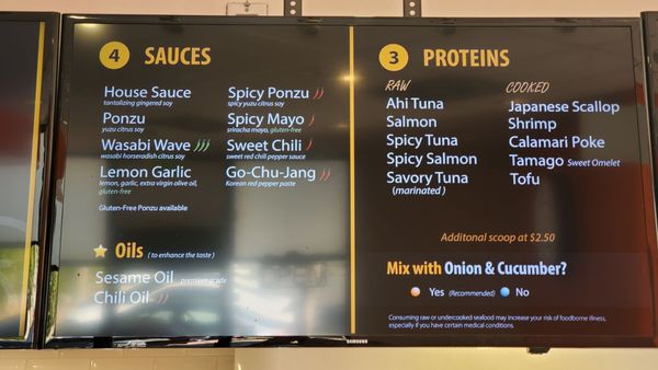 Menu photo 3 Bay Poke Pasadena, CA