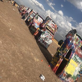 Cadillac Ranch - More spray paint. - Landmarks & Historical Buildings Near Me - Amarillo, Texas