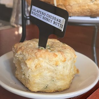 Palace Bakery - This is the culprit: the Jalapeño Cheddae Biscuit with melted Honey Butter. Just do it. - Bakeries Near Me - Eugene, Oregon