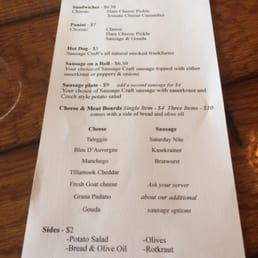Menu as of 12-5-13. Menu as of 12-5-13.