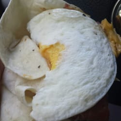 Dunkin' - This is the warped wrap I got in the drive through today. Less than friendly per usual