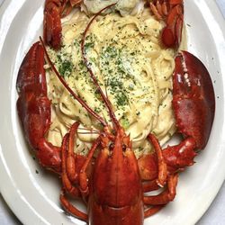 Angie's Seafood - Lobster fettuccine Alfredo