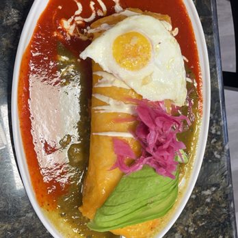 Tata's Cafe - Meat lovers burrito with both red and green sauce - good - Breakfast & Brunch Near Me - Hawthorne, California Tata's Cafe - Meat lovers burrito with both red and green sauce - good - Breakfast & Brunch Near Me - Hawthorne, California
