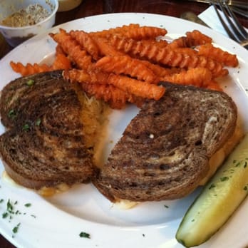 Blue Heron Brewpub - Rachel with sweet potato fries - American Near Me - Marshfield, Wisconsin