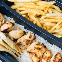 Flat Cut Chicken Kabob Plate