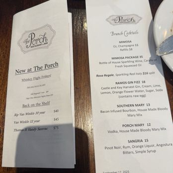The Porch - Drinks menu - Southern Near Me - Sacramento, California The Porch - Drinks menu - Southern Near Me - Sacramento, California