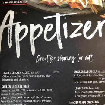 TGI Fridays - Menu - New American Near Me - Coraopolis, Pennsylvania