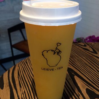 Leieve Tea - Mango slush - Bubble Tea Near Me - White Rock, British Columbia