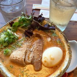 Spicy TanTan and a ginger ale