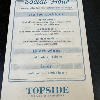 Topside Terrace Kitchen & Bar - Cocktail Bars Near Me - San Diego, California