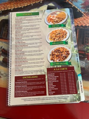 Menu photo 6 El Paraiso Restaurant Jefferson City, TN
