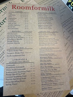 Menu photo 2 roomformilk Brooklyn, NY