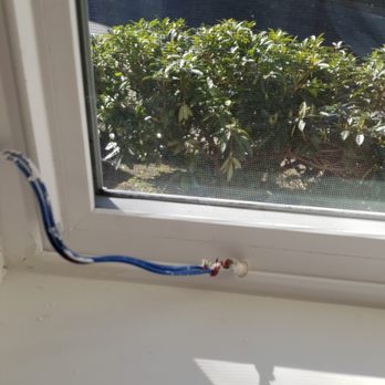 Tatley Grund - glad they left the security wires exposed even though the first company damaged the wires - General Contractors Near Me - Seattle, Washington