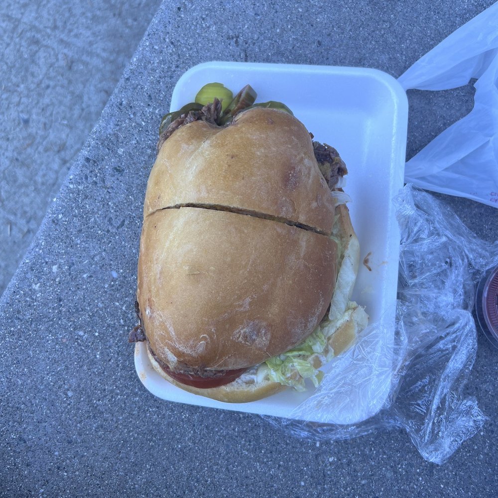 BBQ brisket sandwich