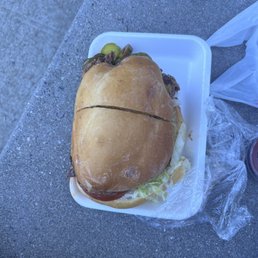 BBQ brisket sandwich BBQ brisket sandwich