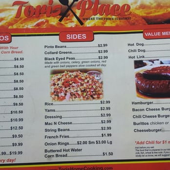 Tori's Place - MENU - Soul Food Near Me - Sacramento, California Tori's Place - MENU - Soul Food Near Me - Sacramento, California