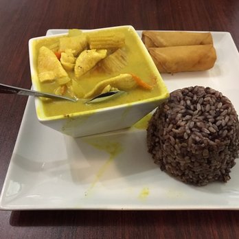 Tamee Thai Restaurant - Part of the combo - chicken yellow curry with brown rice and Thai spring rolls - Thai Near Me - Alameda, California Tamee Thai Restaurant - Part of the combo - chicken yellow curry with brown rice and Thai spring rolls - Thai Near Me - Alameda, California