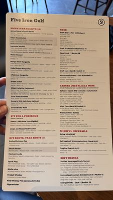 Menu photo 2 Five Iron Golf Nashville, TN Menu photo 2 Five Iron Golf Nashville, TN