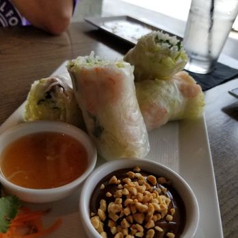 CO - Summer Roll - favorite of the day. Needed some hot sauce for the peanut sauce. - Vietnamese Near Me - Charlotte, North Carolina CO - Summer Roll - favorite of the day. Needed some hot sauce for the peanut sauce. - Vietnamese Near Me - Charlotte, North Carolina