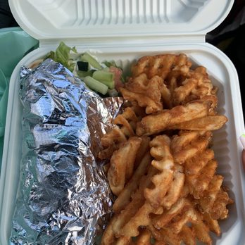 Q's Halal - Falafel Wrap on Pita - Halal Near Me - Alameda, California